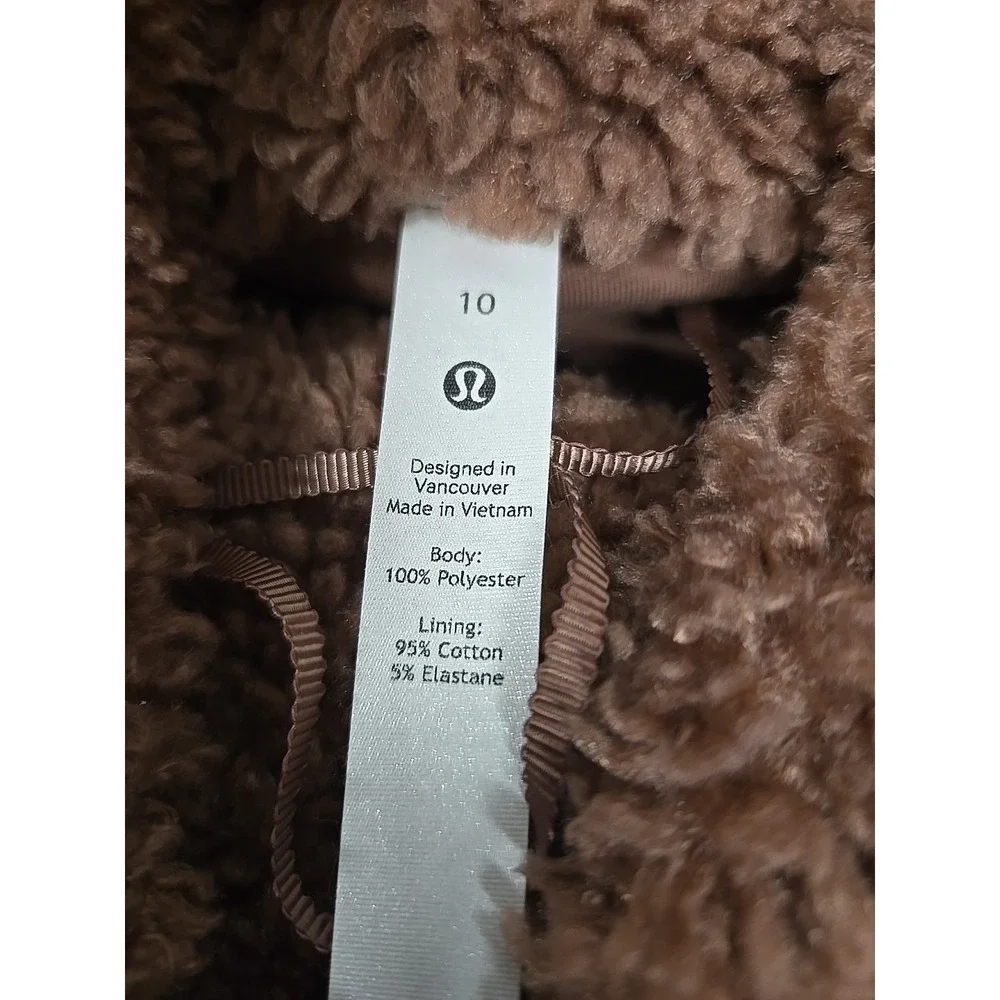 Lululemon Warmth Restore Long Pullover Fleece High Neck SMTZ Smoky Topaz Size 10
